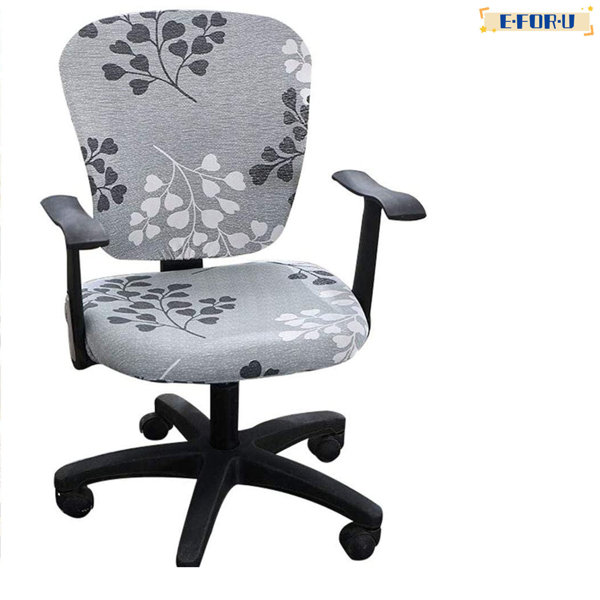 Rebrilliant Office Chair Box Cushion Dining Chair Slipcover Wayfair